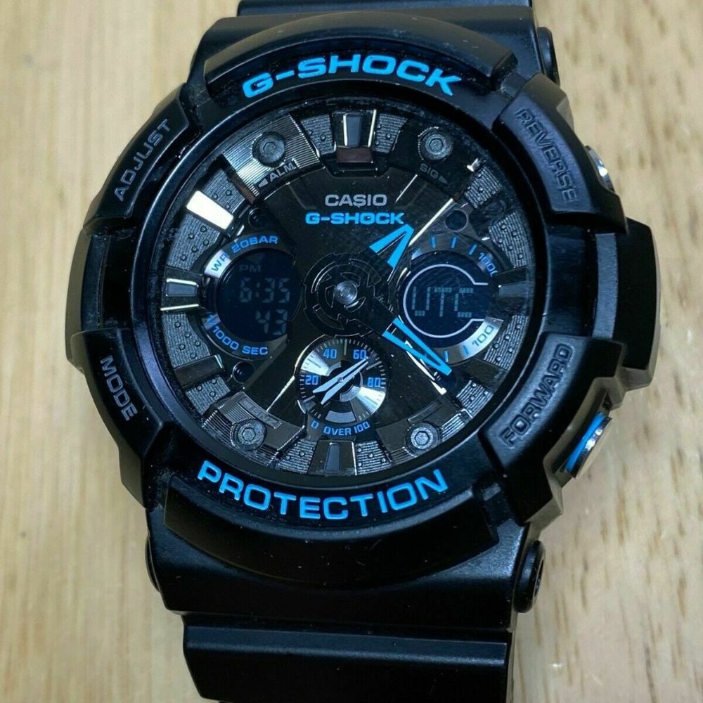 CASIO G-Shock GA-201BA Men Black Analog Digital Al